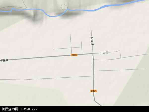 甘河镇地形图 - 甘河镇地形图高清版 - 2024年甘河镇地形图