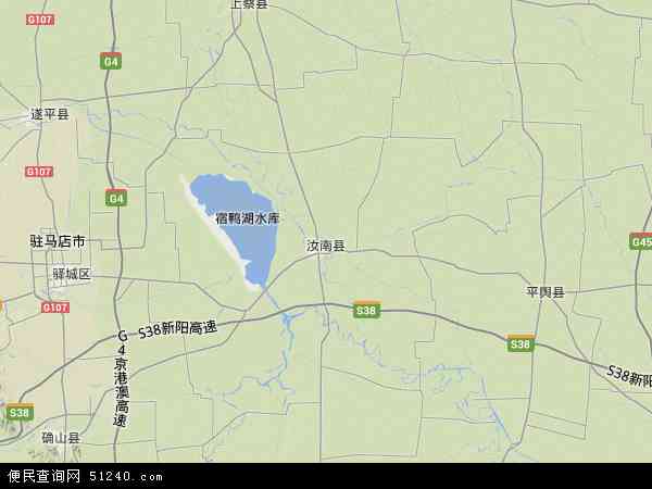 汝南县地形图 - 汝南县地形图高清版 - 2024年汝南县地形图