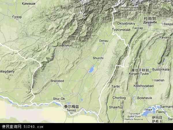 苏尔汉河地形图 - 苏尔汉河地形图高清版 - 2024年苏尔汉河地形图