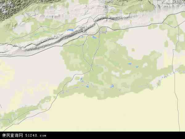 沙雅县地形图 - 沙雅县地形图高清版 - 2024年沙雅县地形图