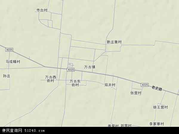 万古镇地形图 - 万古镇地形图高清版 - 2024年万古镇地形图