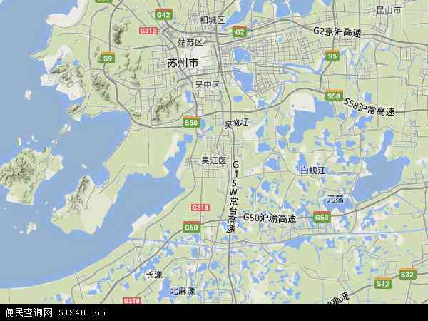吴江区地形图 - 吴江区地形图高清版 - 2024年吴江区地形图