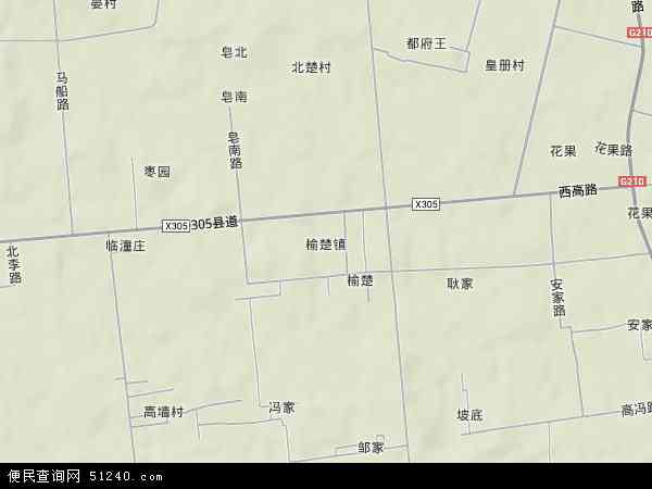 榆楚镇地形图 - 榆楚镇地形图高清版 - 2024年榆楚镇地形图