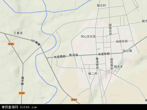 豫海镇地形图 - 豫海镇地形图高清版 - 2024年豫海镇地形图