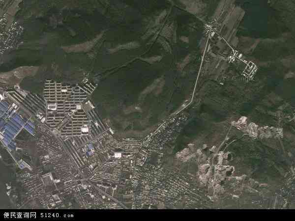 中国黑龙江省七台河市新兴区北山地图(卫星地图)