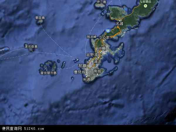冲绳卫星地图 - 冲绳高清卫星地图 - 冲绳高清航拍地图 - 2024年冲绳高清卫星地图