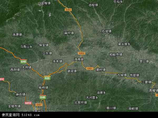 洛南县卫星地图 - 洛南县高清卫星地图 - 洛南县高清航拍地图 - 2024年洛南县高清卫星地图
