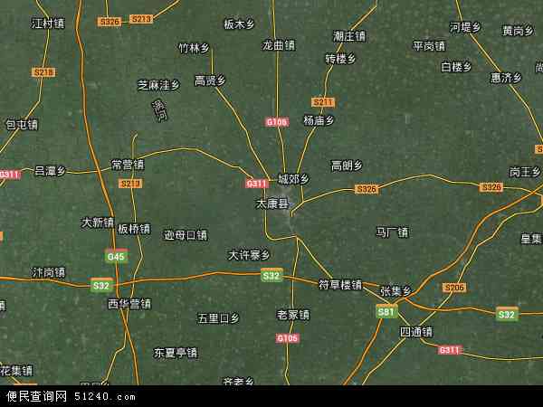 中国河南省周口市太康县清集镇地图(卫星地图)