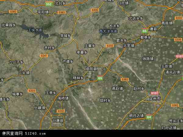 曲阳县卫星地图 - 曲阳县高清卫星地图 - 曲阳县高清航拍地图 - 2024年曲阳县高清卫星地图