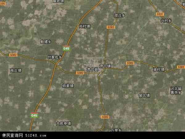 中国河北省沧州市肃宁县地图(卫星地图)