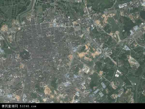 中国广东省江门市鹤山市沙坪地图(卫星地图)