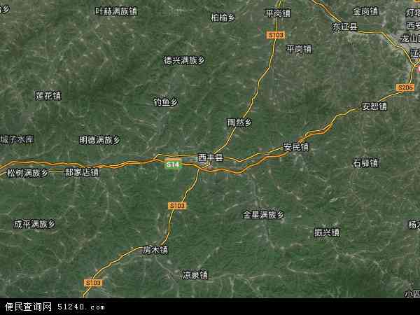 西丰县卫星地图 - 西丰县高清卫星地图 - 西丰县高清航拍地图 - 2024年西丰县高清卫星地图