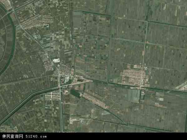 中国天津市宁河县板桥镇地图(卫星地图)