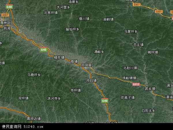 丹凤县卫星地图 - 丹凤县高清卫星地图 - 丹凤县高清航拍地图 - 2024年丹凤县高清卫星地图