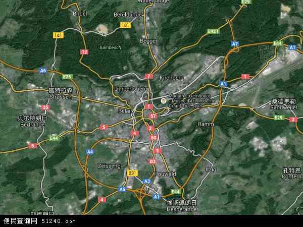 卢森堡卫星地图 - 卢森堡高清卫星地图 - 卢森堡高清航拍地图 - 2024年卢森堡高清卫星地图
