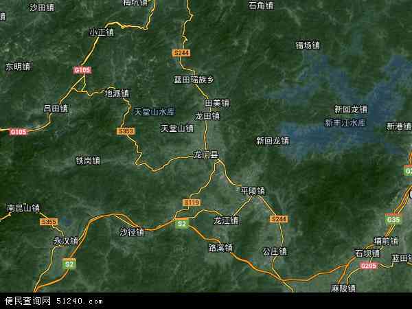龙门县卫星地图 - 龙门县高清卫星地图 - 龙门县高清航拍地图 - 2024年龙门县高清卫星地图