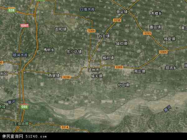 孟州市卫星地图 - 孟州市高清卫星地图 - 孟州市高清航拍地图 - 2024年孟州市高清卫星地图