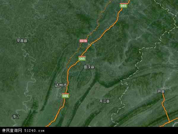 宣汉县卫星地图 - 宣汉县高清卫星地图 - 宣汉县高清航拍地图 - 2024年宣汉县高清卫星地图