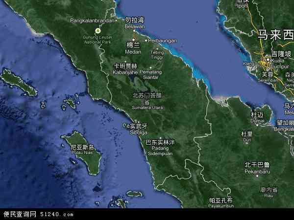 北苏门答腊卫星地图 - 北苏门答腊高清卫星地图 - 北苏门答腊高清航拍地图 - 2024年北苏门答腊高清卫星地图