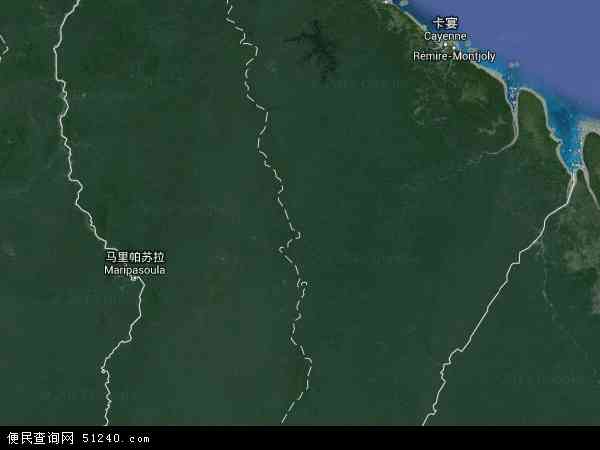 法属圭亚那卫星地图 - 法属圭亚那高清卫星地图 - 法属圭亚那高清航拍地图 - 2024年法属圭亚那高清卫星地图