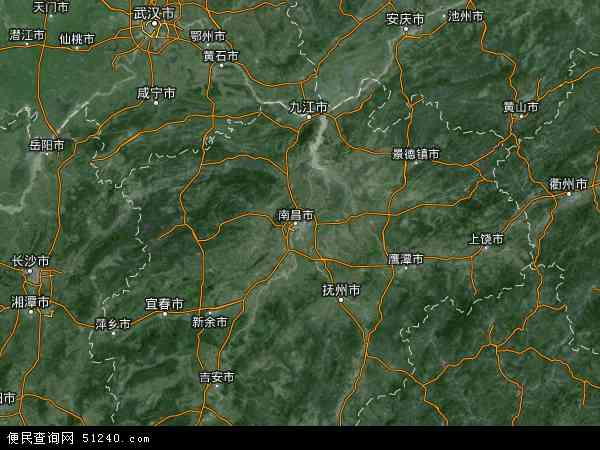 江西省卫星地图 - 江西省高清卫星地图 - 江西省高清航拍地图 - 2024年江西省高清卫星地图