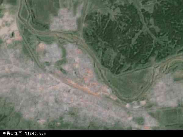 中国黑龙江省哈尔滨市尚志市一面坡镇地图(卫星地图)