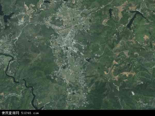 中国广东省梅州市梅县大坪镇地图(卫星地图)