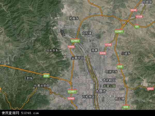 山西省太原市尖草坪区地图(地图)
