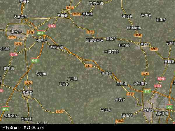 中国河北省衡水市桃城区邓庄镇地图(卫星地图)