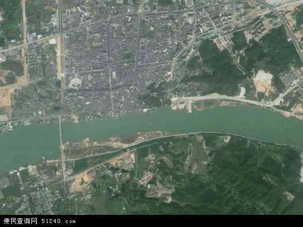 中国广东省惠州市博罗县罗阳镇地图(卫星地图)