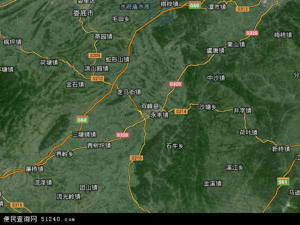 双峰县卫星地图 - 双峰县高清卫星地图 - 双峰县高清航拍地图 - 2024年双峰县高清卫星地图