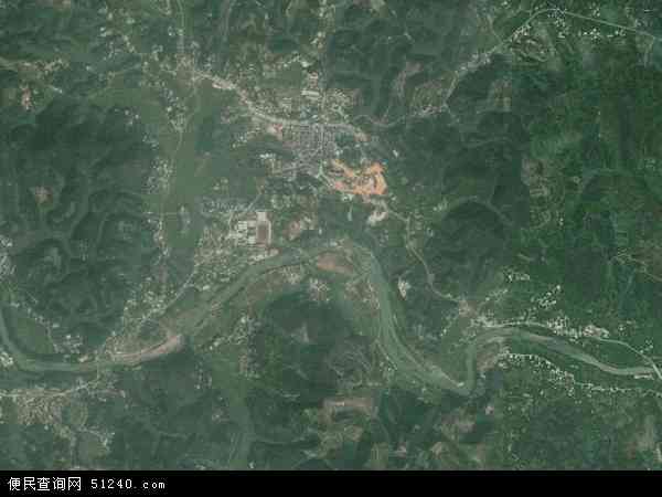 中国广西壮族自治区玉林市容县杨梅镇地图(卫星地图)