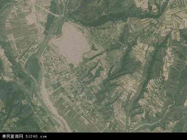 中国甘肃省庆阳市宁县长庆桥镇地图(卫星地图)