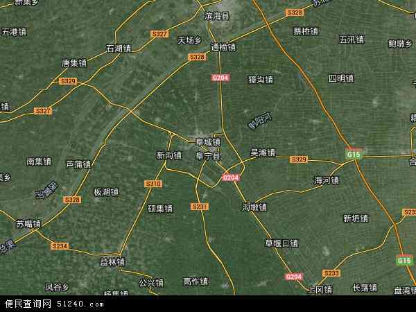 江苏省盐城市阜宁县湖地图(地图)