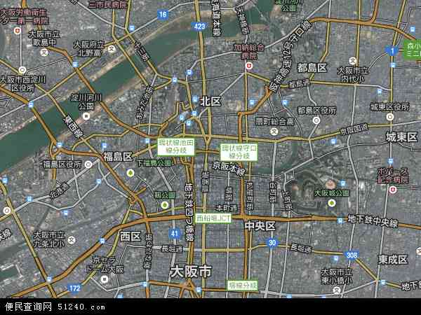 大阪卫星地图 - 大阪高清卫星地图 - 大阪高清航拍地图 - 2024年大阪高清卫星地图