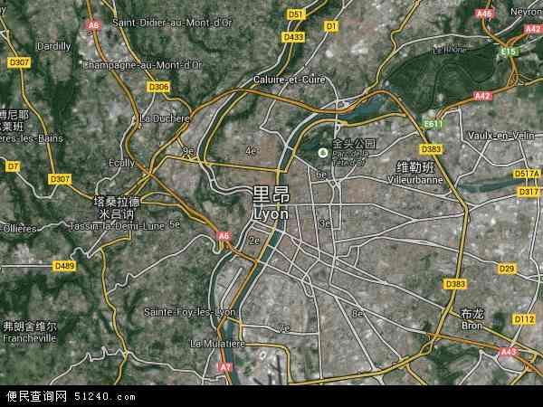 里昂卫星地图 - 里昂高清卫星地图 - 里昂高清航拍地图 - 2024年里昂高清卫星地图