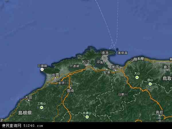岛根卫星地图 - 岛根高清卫星地图 - 岛根高清航拍地图 - 2024年岛根高清卫星地图
