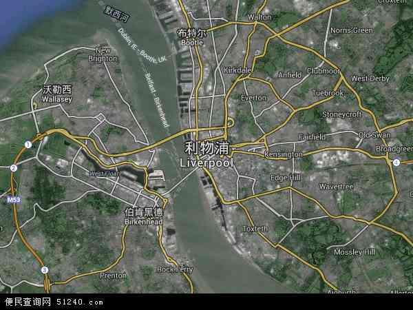 利物浦卫星地图 - 利物浦高清卫星地图 - 利物浦高清航拍地图 - 2024年利物浦高清卫星地图