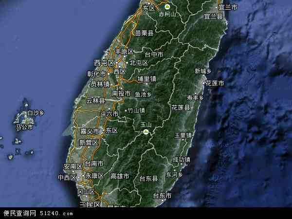 台湾卫星地图 - 台湾高清卫星地图 - 台湾高清航拍地图 - 2024年台湾高清卫星地图