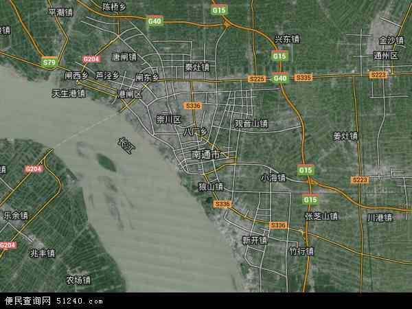 江苏省 南通市 南通市卫星地图 本站收录有:2021南通市卫星地图高清版