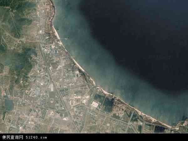 中国山东省烟台市莱山区滨海路地图(卫星地图)