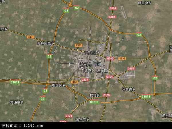 沧州市卫星地图 - 沧州市高清卫星地图 - 沧州市高清航拍地图 - 2024年沧州市高清卫星地图