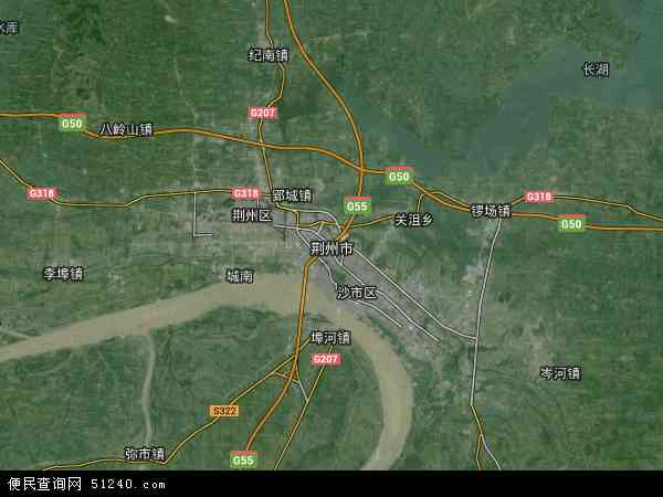 荆州市卫星地图 - 荆州市高清卫星地图 - 荆州市高清航拍地图 - 2024年荆州市高清卫星地图