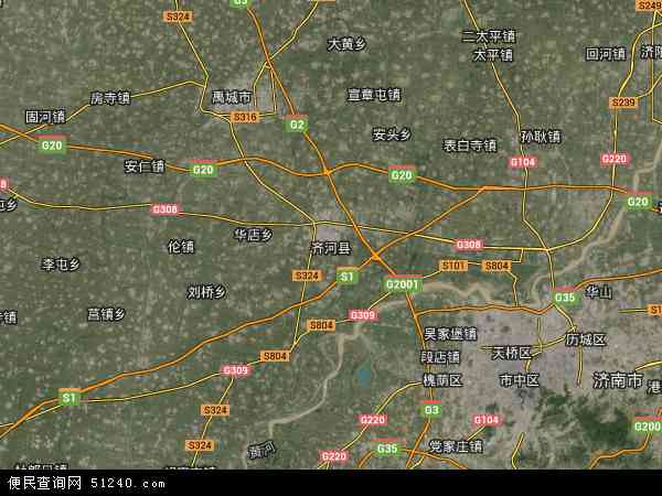 齐河县卫星地图 - 齐河县高清卫星地图 - 齐河县高清航拍地图 - 2021