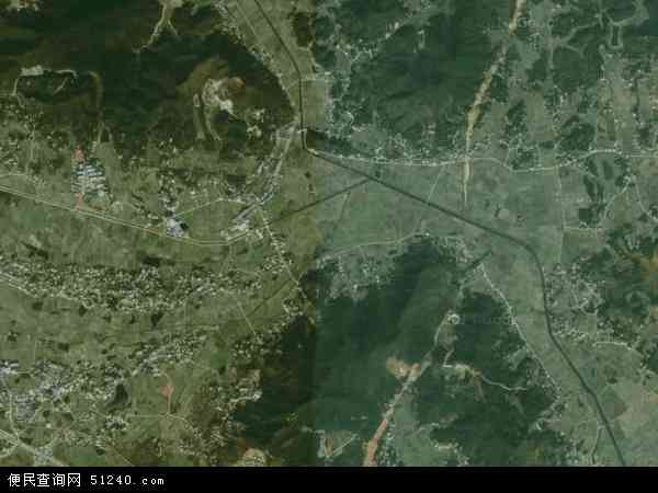 中国湖南省湘潭市韶山市如意镇地图(卫星地图)