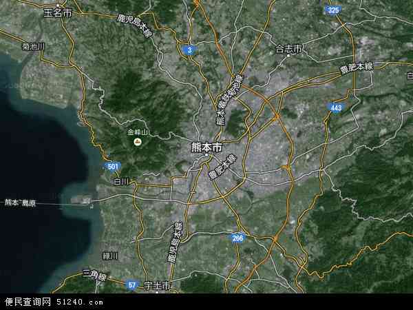 熊本卫星地图 - 熊本高清卫星地图 - 熊本高清航拍地图 - 2024年熊本高清卫星地图