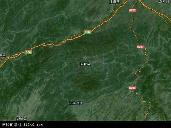 安化县卫星地图 - 安化县高清卫星地图 - 安化县高清航拍地图 - 2021