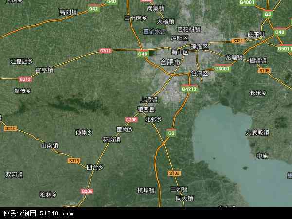 肥西县卫星地图 - 肥西县高清卫星地图 - 肥西县高清航拍地图 - 2024年肥西县高清卫星地图