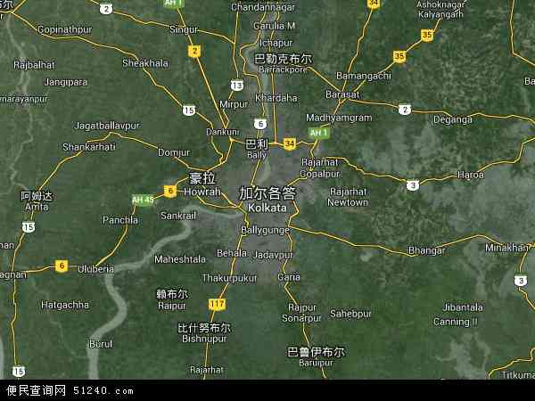 加尔各答卫星地图 - 加尔各答高清卫星地图 - 加尔各答高清航拍地图 - 2024年加尔各答高清卫星地图