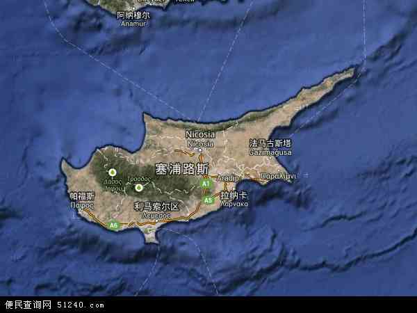塞浦路斯卫星地图 - 塞浦路斯高清卫星地图 - 塞浦路斯高清航拍地图 - 2024年塞浦路斯高清卫星地图